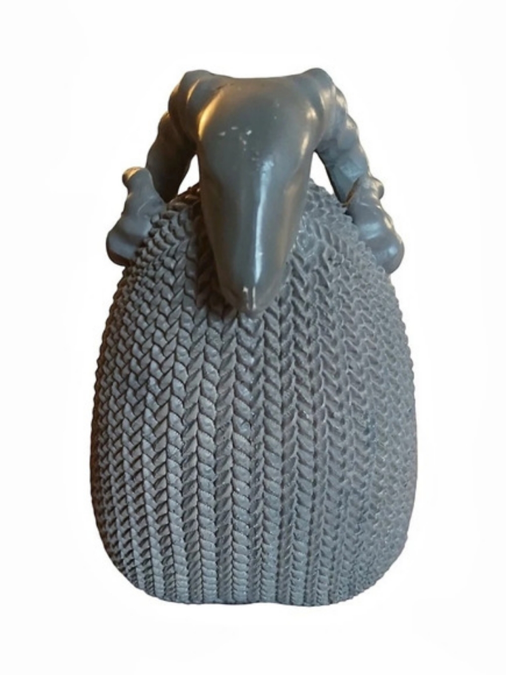 Gray Ram Sheep Sculpture Decor